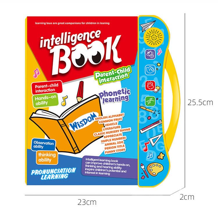 Intelligence Book | Interactive Musical English Learning Toy (Ages 3+)