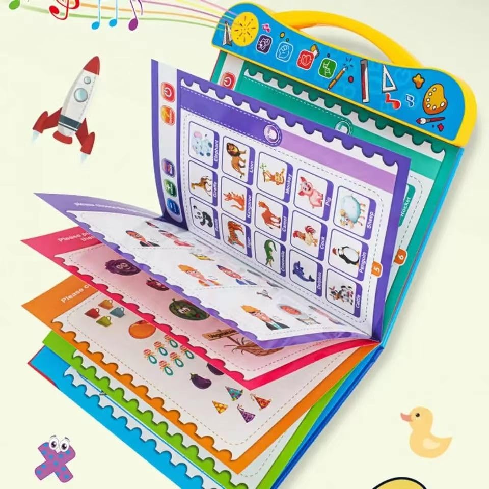 Intelligence Book | Interactive Musical English Learning Toy (Ages 3+)