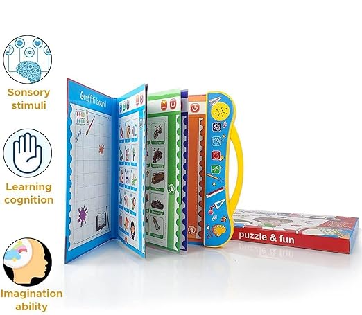 Intelligence Book | Interactive Musical English Learning Toy (Ages 3+)