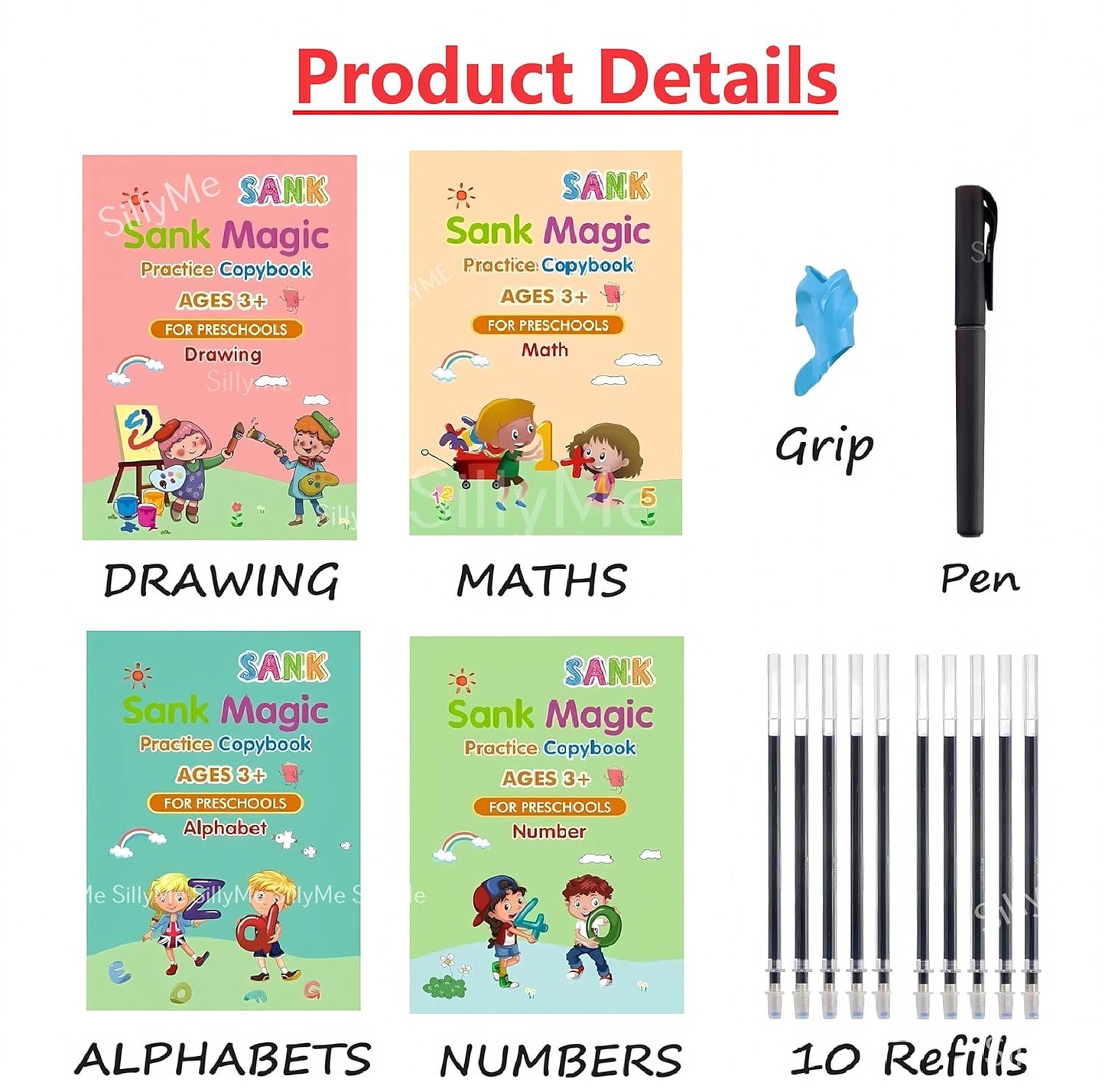 Sank Magic Practice Copybook | The reusable calligraphy book that makes learning fun!