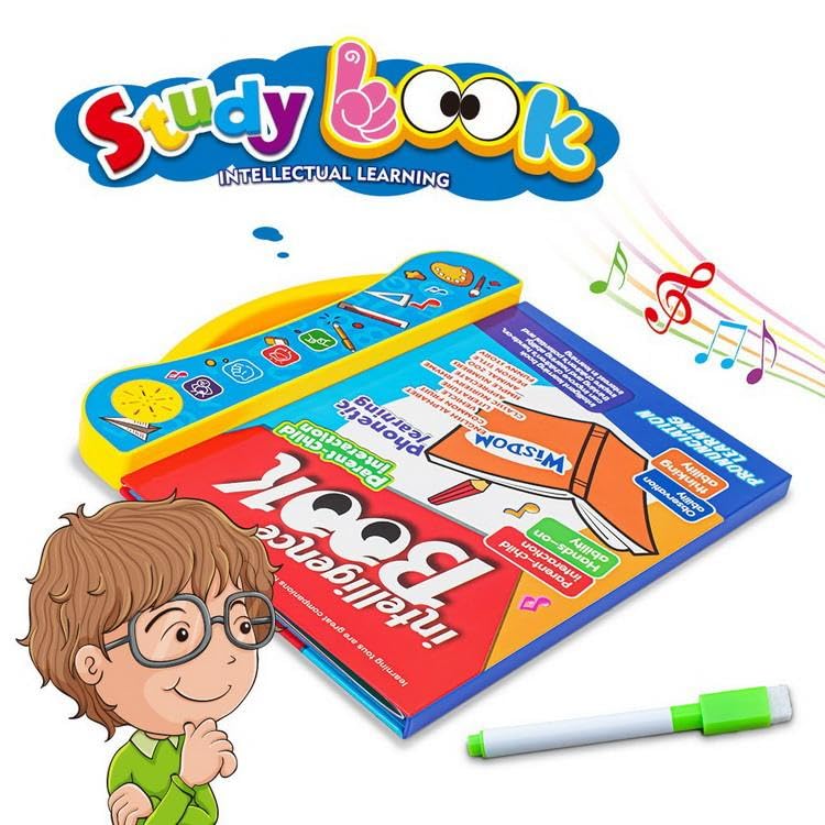 Intelligence Book | Interactive Musical English Learning Toy (Ages 3+)