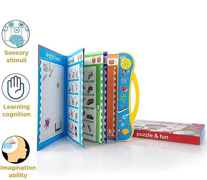 Intelligence Book | Interactive Musical English Learning Toy (Ages 3+)